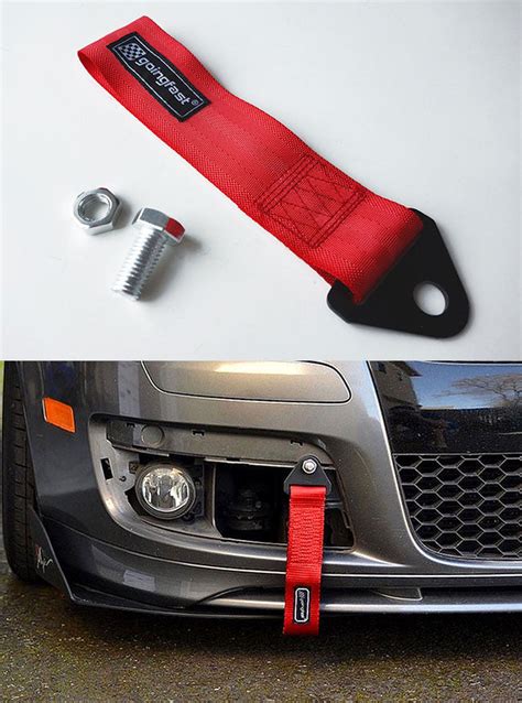 tow strap red